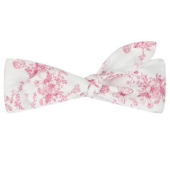 Baby Girls White & Pink Floral & Butterflies Headband